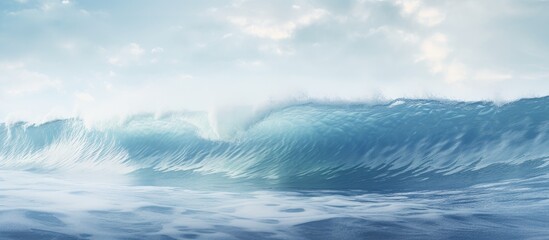 The sea and the wave. Creative banner. Copyspace image