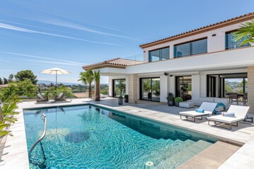 Fototapeta premium Modern Luxury Villa with Pool