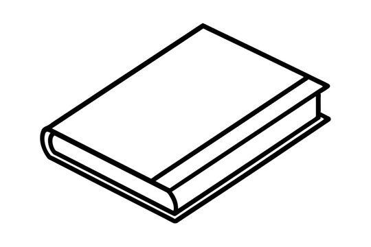 recommend clip art: Book line art icon