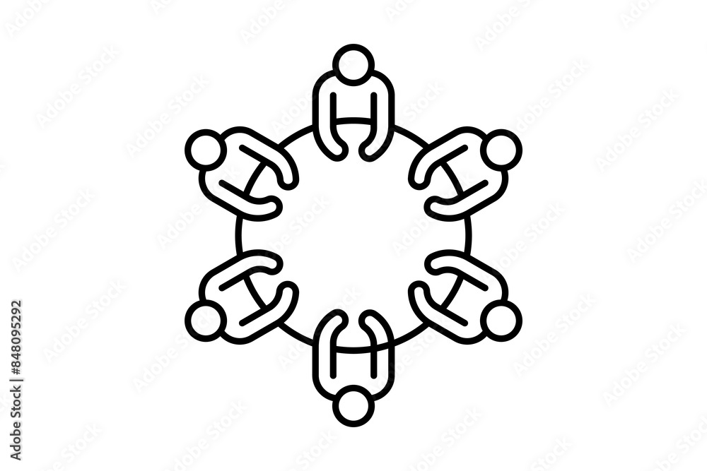 Poster meeting icon. icon related to action plan. suitable for web site, app, user interfaces, printable et