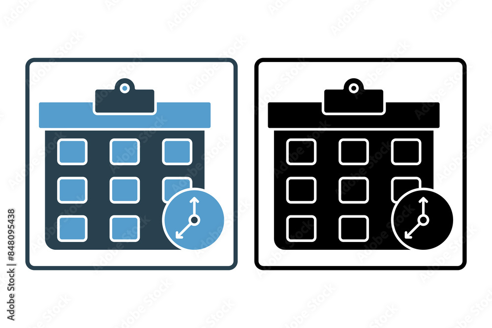 Aufkleber deadline icon. icon related to action plan. suitable for web site, app, user interfaces, printable e
