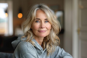 Obraz premium Portrait of a Smiling Mature Woman