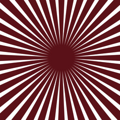 Chocolate colour sunburst background.  Chocolate  and white sun rays retro vintage style background, sunburst pattern background. Summer banner illustration.