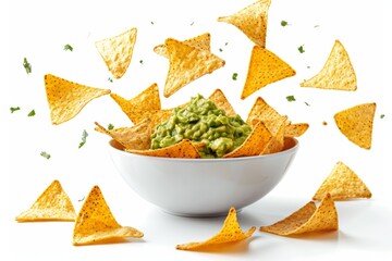 Tortilla Chips and Guacamole Explosion
