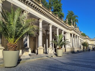 Mill Colonnade-Mineral Springs in Karlovy Vary, Czech Republic, The Neo-Renaissance structure by...