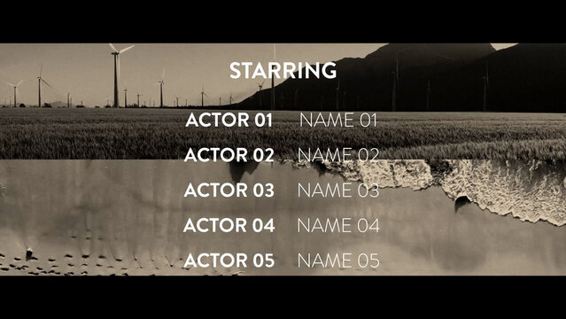 Multi Screen Credit Roll Titles