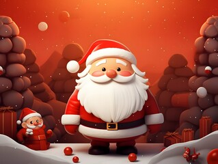 Santa claus with gifts