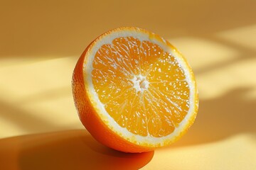 Orange Fruit Slice in Sunlight