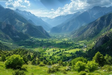 Fototapeta premium Scenic Mountain Valley