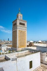 Zitouna Mosque,Located in the heart of Tunis' medina, this important mosque was founded in 734 and built on a site once occupied by a church. It was totally rebuilt in the 9th century and restored 