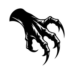 clawed monster hands illustration © Riki