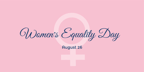 women's equality day card. 26 august. vector illustration