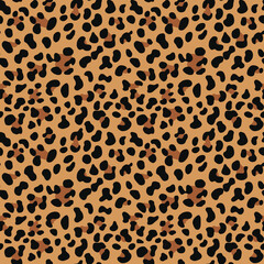 
leopard print skin texture vector pattern seamless cat design