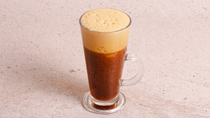 Milkshake glass isolated 