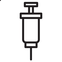 Health Medical Syringe Line Icon