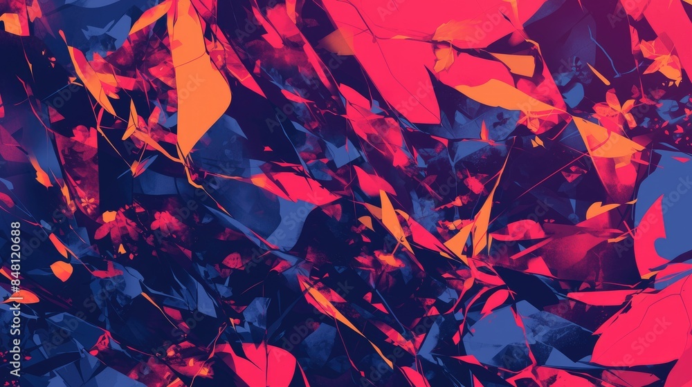 Poster a vibrant and abstract pattern perfect for backgrounds this decorative backdrop is versatile ideal f