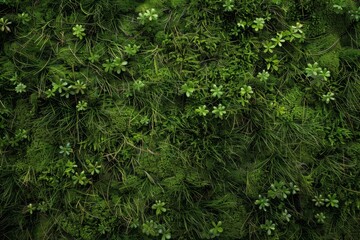 Obraz premium Moss realistic texture, up view, generated with AI