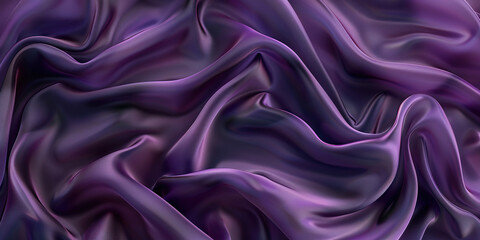 Obraz premium Silken Sails: Close-Up of Smooth and Flowing Silk Fabric Texture with Delicate Threads