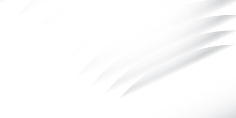 Abstract white and gray color, modern design stripes background with geometric round shape. Vector illustration.