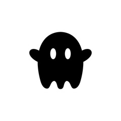 Ghost icon with Halloween theme 
