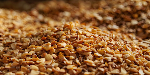 Obraz premium Gritty Grains: Close-Up of Coarse and Textured Grains
