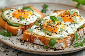 A close up of a plate of food on a table