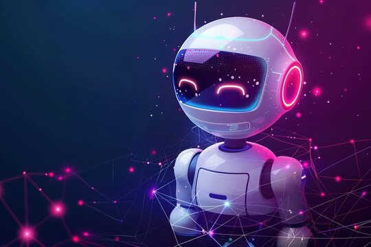 Digital chatting artificial intelligence chatbot. Chatbot, chatGPT, robot application, conversation assistant concept. AI, Robot application and global connecting. Human feedback learning hi tech, 