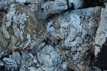 Macro photography of freshly used charcoal.