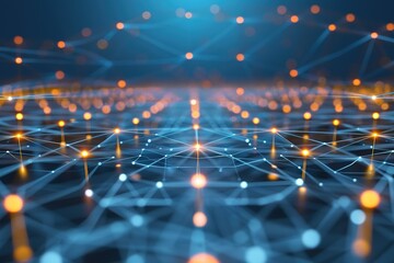 modern conceptual lines and dots connect background. hi tech, mechanical technology connection digital data and big data concept