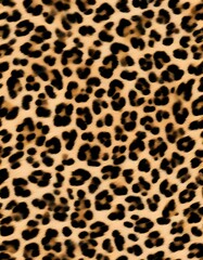 Fototapeta premium leopard print fur texture, realistic background