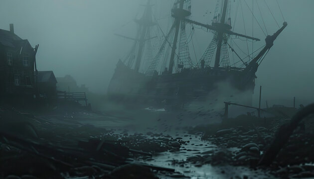 A series of ghostly murders in a costal town.  ghosts coexist with the living