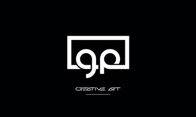 GP, PG, G, P abstract letters logo monogram