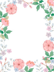 Elegant floral templates. For wedding invitation, birthday and Mothers Day cards, flyer, poster, banner, brochure, email header,