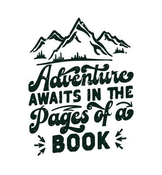 Book and drink tea and be happy t-shirt design 