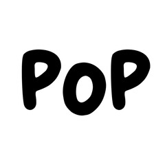 3D POP text poster art