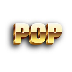 3D POP text poster art
