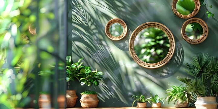 Creative Wall Decor Ideas Mirrors, Shelves, and Plants for Every Room. Concept Wall Decor Ideas, Mirrors, Shelves, Plants, Room Decor