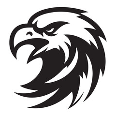 Eagle head logo vector illustration
