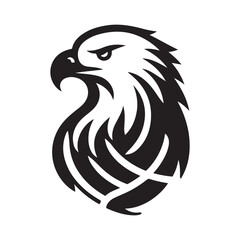 Eagle head logo vector illustration
