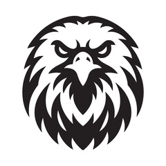 Eagle head logo vector illustration
