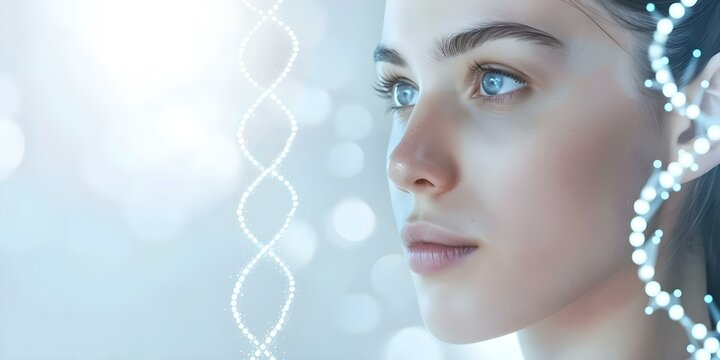 Extending Telomeres for Antiaging Techniques for Youthfulness and Rejuvenation. Concept Telomere Research, Antiaging Methods, Youthful Appearance, Rejuvenation Techniques