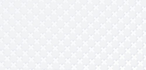 geometric background white plus sign 3D illustration