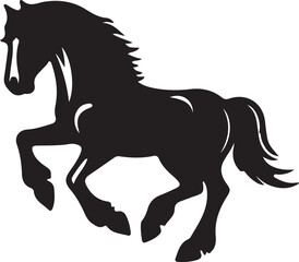 Horse logo icon vector art illustration