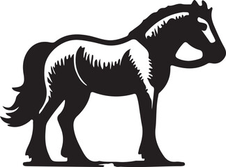 Obraz premium Horse logo icon vector art illustration