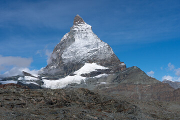 The Matterhorn, Swiss peak< summer, Zermatt Switzerland
