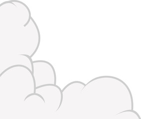 Cloud Comic Corner Decoration