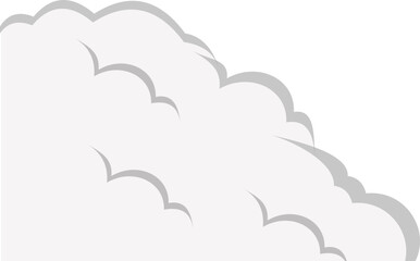 Cloud Comic Corner Decoration