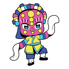 Vector Cute Kpop Boy Idol Cartoon Character Illustration Isolated