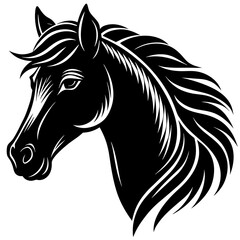 horse head silhouette