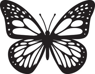 Elegant Butterfly Silhouette Art